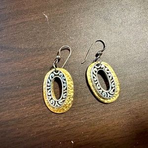 Brighton earrings, oval shape, no flaws